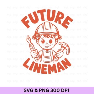 Future Lineman SVG: Electrician Cut File (Digital Download, Cricut Ready)