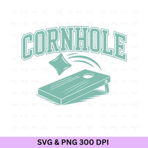 Cornhole Player SVG PNG: Funny Cornhole Game Design (Digital Download)