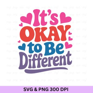It's Okay To Be Different, Autisme Acceptatie Shirt, Autism Awareness Svg, Autism Love Shirts, Autisme Shirt, Autistic Pride, Autism Mom Svg