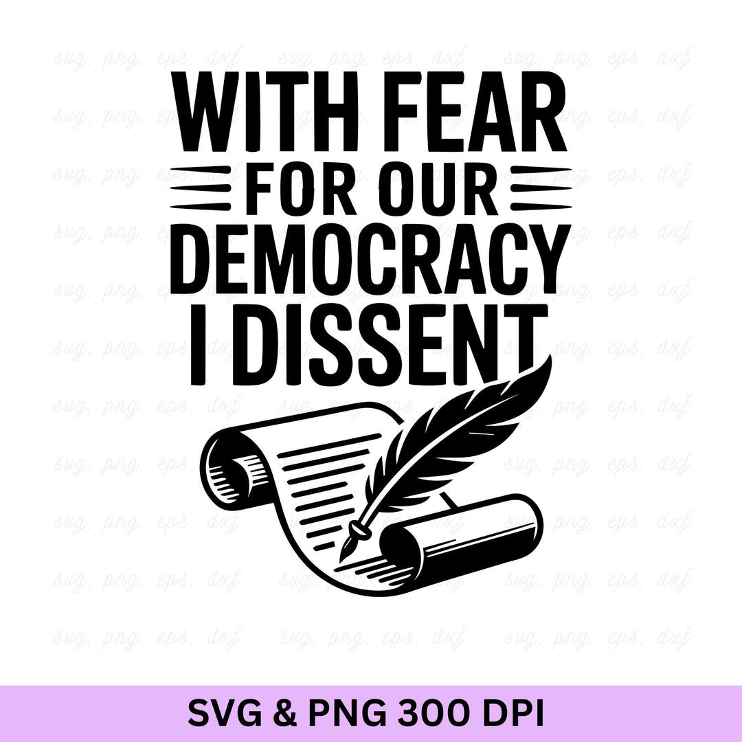 I Dissent SVG: Anti-racist Political Design (digital Download, SVG ...