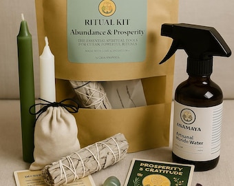 Kit ritual de abundancia y prosperidad: conjunto para la manifestación de la riqueza espiritual