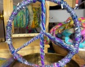 Peace Sign Yarn Wall Hanging