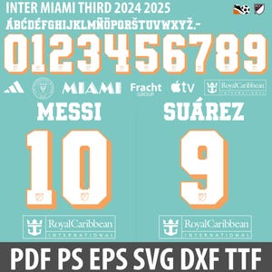 Font Vector Inter Miami FC 2024 2025 Third