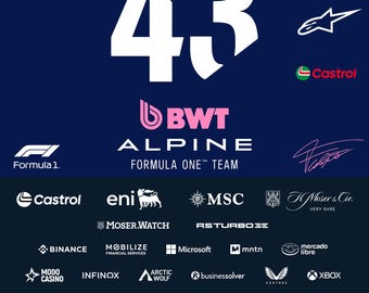 Alpine 2025 Colapinto Vector Pack #43