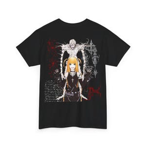 Misa Amane Death Note Unisex Tee Shirt, Death Note Manga Fan Gift, Graphic Print Cotton Tshirt, Japanese Animation Lover Top, Otaku Apparel