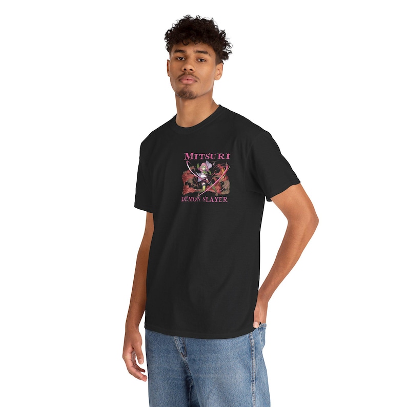 Maglietta Mitsuri Kanroji Hashira Maglietta Demon Slayer Maglietta Mitsuri Love Pillar Maglietta unisex ispirata agli anime, Abbigliamento Otaku Demon Slayer immagine 6