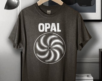Opal band  t shirt   T shirt screen print short sleeve Black shirt
