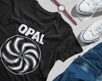 Opal Band Graphic  t Shirt Black Short Sleeve Shirt