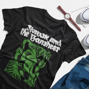 Siouxsie and the banshees    T shirt screen print short sleeve  shirt cotton NYC new york  80s