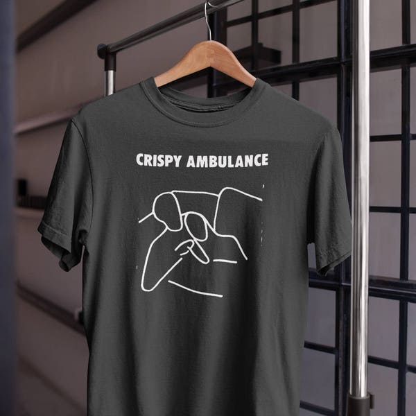 Crispy Ambulance T Shirt Siebdruck Kurzarm Shirt Baumwolle