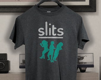 the Slits band   T shirt screen print short sleeve  shirt cotton