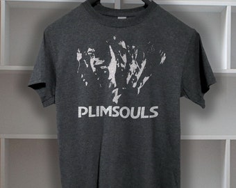 the Plimsouls T shirt screen print short sleeve     shirt cotton