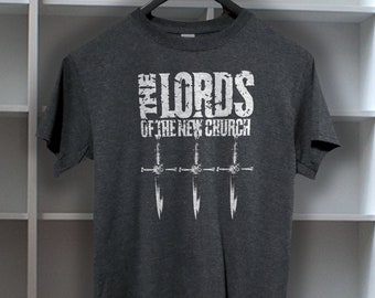 Lords of the new church   T shirt screen print short sleeve     shirt cotton