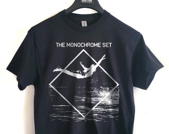 Monochrome set  T shirt screen print short sleeve     shirt cotton