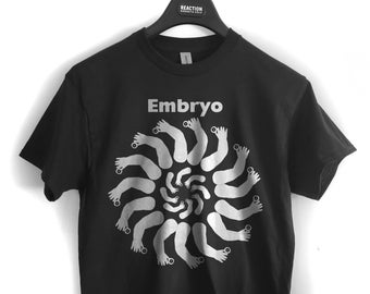 Embryo band  t shirt T shirt   screen print  Opal  jazz krautrock