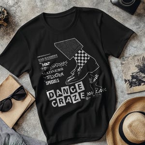 Dance Craze T shirt screen print short sleeve  ska reggae dub Madness specials selector