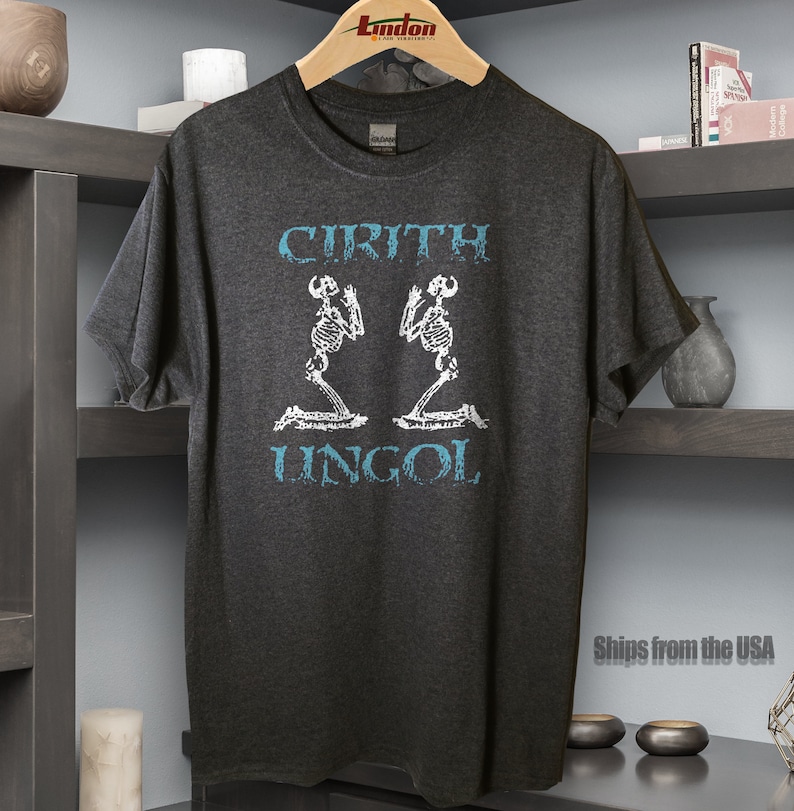 Cirith Ungol T shirt screen print short sleeve shirt cotton image 1