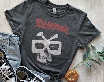 Psychomania  T shirt screen print short sleeve  shirt cult movie