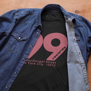 Camiseta de 99 Records NYC no wave Greenwich Village electro funk