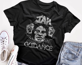 Jah Guidance   T shirt screen print short sleeve  shirt cotton reggae dub