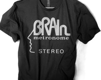 Brain Records  T shirt  Hamburg germany krautrock Popol Vuh  NEU electric sun Kosmische Musik