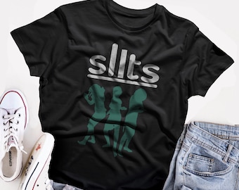the Slits band   T shirt screen print short sleeve  shirt cotton