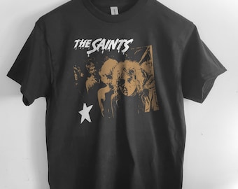 the Saints   T shirt screen print short sleeve  shirt cotton