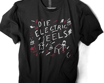 Die Electric Eels band  T shirt screen print short sleeve