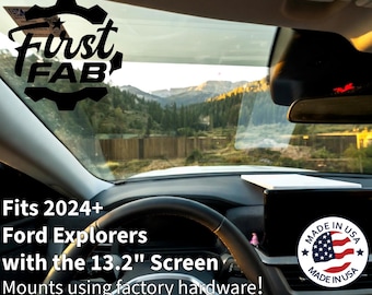 Soporte para tablero Starlink Mini para Ford Explorer 2024, 2025 y 2026 / Reemplazo de panel estilo OEM / Pantalla de 13.2 pulgadas
