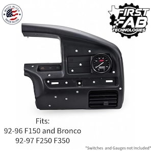 92-96 OBS Ford F150 F250 F350 Bronco enkele meter houder 52 mm dashboardmontage | Precisiepasvorm | VS
