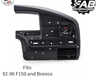 Soporte para un solo indicador de 52 mm para tablero de instrumentos de Ford F150, F250 y F350 Bronco (1992-1996) / Ajuste de precisión / EE. UU.