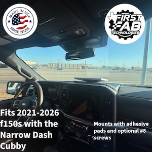 Starlink Mini Dashboard Mount 2021-2026 Ford F-150 Raptor Narrow Dash Cubby | Custom Fit | Made in USA