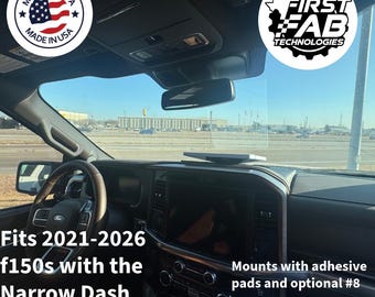 Soporte para tablero Starlink Mini 2021-2026 Ford F-150 Raptor Compartimento estrecho para tablero / Ajuste personalizado / Fabricado en EE. UU.