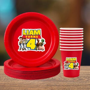Personalized Toy Story Party Set | Plates & Cups
