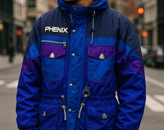 Vintage Phenix Ski Jacket | Men's Large | Retro 80s 90s Colorblock