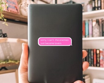 Klistermärken "Enemies to Lovers", Bookclub Romantasy-klistermärke, Booktok-klistermärke, Slow Burn Romance Reader, Kindle-klistermärken