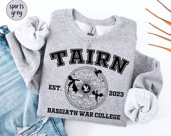 Tairn Basgiath War College Sweatshirt, Violet Sorrengail, Fourth Wing Sweatshirt, Onyx Storm, Dragon Rider Sweatshirt, Fantasy Book Lover