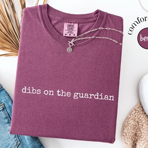 Dibs on The Guardian, Shield of Sparrows Merch Devney Perry, Princess Odessa Wolfe, Turah, Fantasy Romance Shirt, Bookish Boyfriend image 5