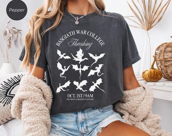 Basgiath War College T-Shirt, Drachenreiter Shirt, Bookful Fantasy Tee, Tairn Andarna, The Empyrean Series, Rebecca Yarros