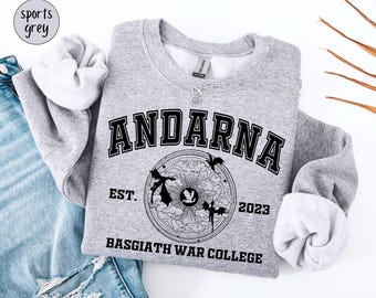 Andarna Basgiath War College Sweatshirt, Violet Sorrengail, Fourth Wing Sweatshirt, Onyx Storm, Dragon Rider Sweatshirt, Fantasy Book Lover