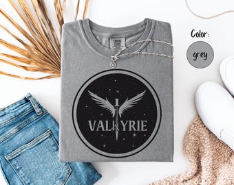 Maglietta da allenamento Valkyrie, ACOSF SJM Cassian, Azriel, Nesta Archeron, Gwyneth Berdara, Emerie, regalo fantasy Booktok, City of Starlight