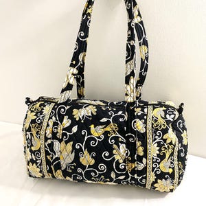 Vera Bradley Retired Yellow Bird Bag Purse Tote Carry All