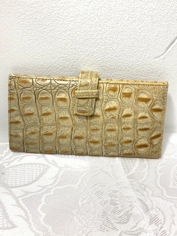 Vintage Crocodile Embossed Leather Wallet by Jalda - image 2