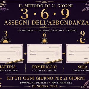 Il Metodo 3-6-9 in 21 Giorni per Manifestare una Casa, Soldi e Qualsiasi Desiderio