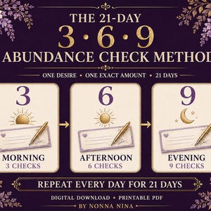 369 Manifestation Journal, Law of Attraction Planner PDF Download 2026 Manifestation Journal Goal Planning Goal Planner, Growth Mindset