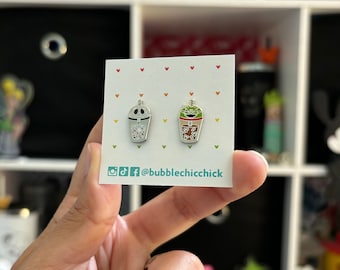 Oogie Boogie Earrings | The Nightmare Before Christmas Earrings | Boba Tea Earrings | Disney Stud Earrings | Jack Skellington Earrings