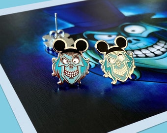 Hatbox Ghost Earrings Haunted Mansion Earrings Disney Spooky Earrings