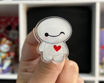 Baymax Acrylic Pin Baymax 1.25&quot;
