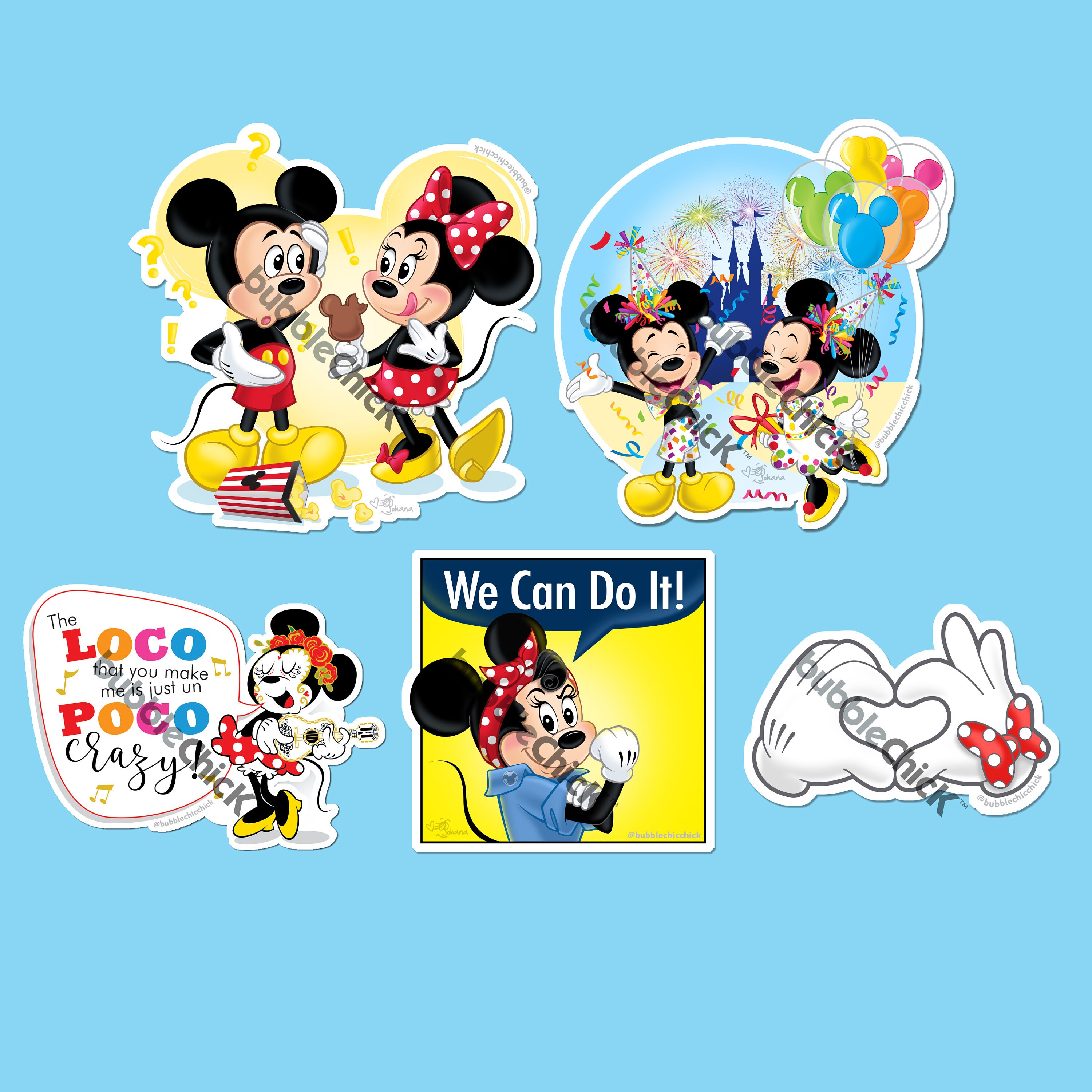 25 Disney Mickey Mouse Get Silly Stickers Party Favors Teacher Supply Donald