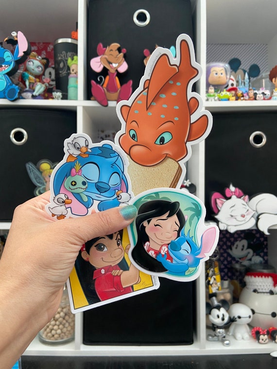 Pack de 3 chapas personalizadas Stich - Tú personalizas